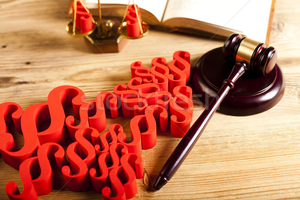 Justice concept and paragraph Stock photo © JanPietruszka