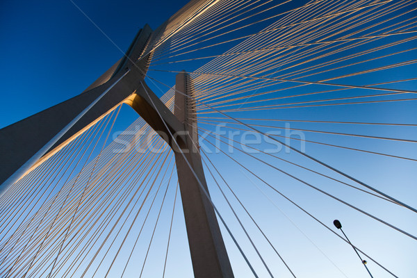 Modern bridge, saturated landmark view Stock photo © JanPietruszka