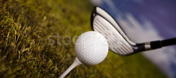 Playing golf, ball on tee  Stock photo © JanPietruszka