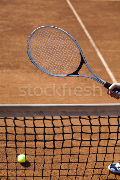 Girl Playing Tennis  Stock photo © JanPietruszka