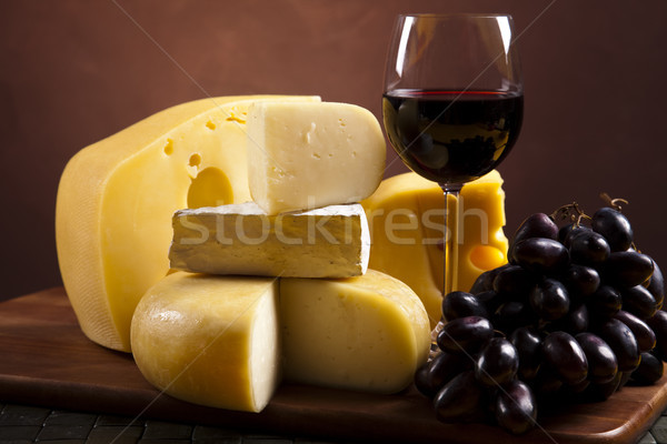 Cheese still life, saturated ambient rural theme Stock photo © JanPietruszka