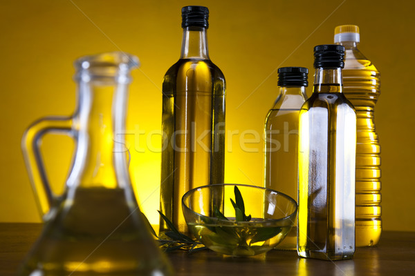  Fresh olives, olive oil  Stock photo © JanPietruszka