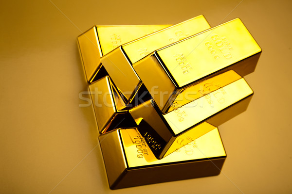 Gold background, ambient financial concept Stock photo © JanPietruszka