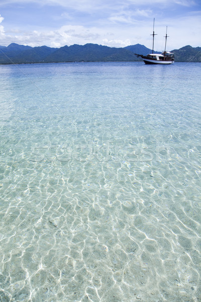 Sea and coastlines of Gili Air, Indonesia Stock photo © JanPietruszka