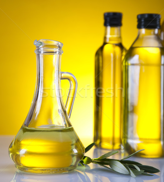 Stockfoto: Extra · maagd · olijfolie · boom · zon · vruchten