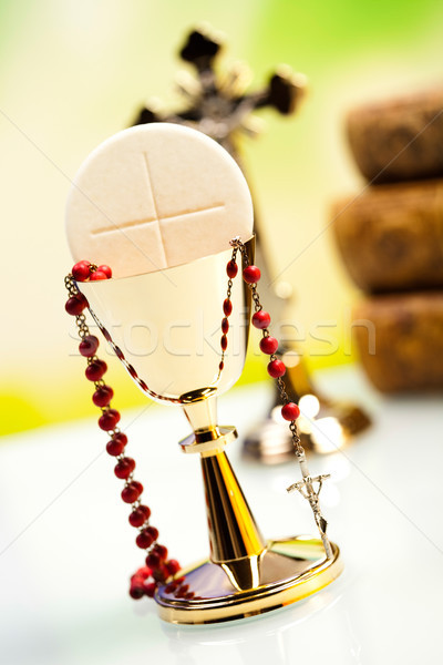 Holy communion, bright background, saturated concept Stock photo © JanPietruszka