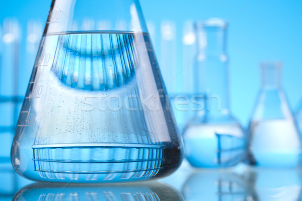 Laboratorium glaswerk experiment medische lab chemische Stockfoto © JanPietruszka