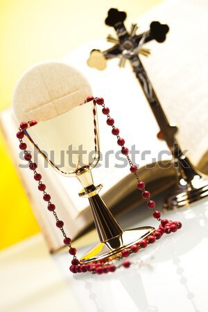 Symbol christianity religion, bright background, saturated conce Stock photo © JanPietruszka