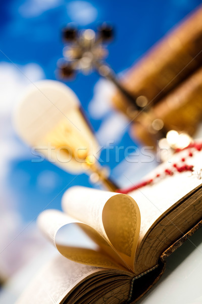 Comunión brillante libro Jesús iglesia Foto stock © JanPietruszka