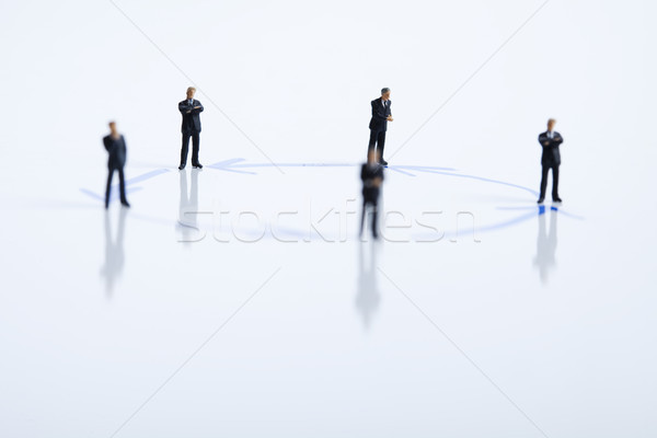 Grupo símbolo personas negocios oficina dinero Foto stock © JanPietruszka