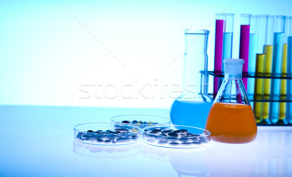 Stockfoto: Laboratorium · glaswerk · plaats · wetenschappelijk · onderzoek · milieu · onderzoek