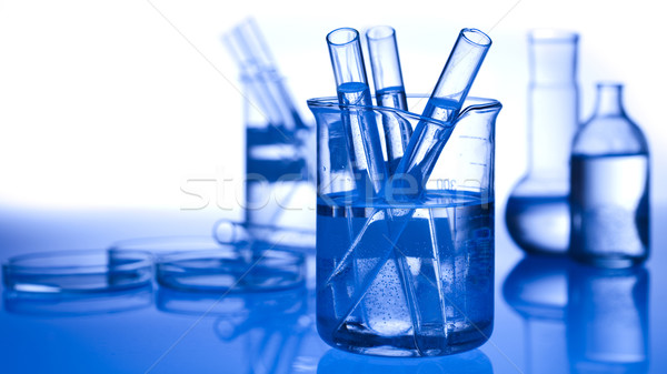 Vegyi laboratórium üvegáru felszerlés technológia egészség Stock fotó © JanPietruszka