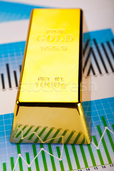 Financial indicators,Chart,Gold bar Stock photo © JanPietruszka