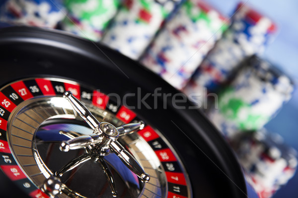 Casino ruleta jugando chips diversión negro Foto stock © JanPietruszka