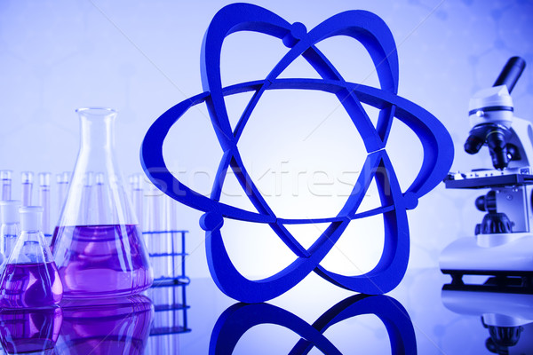 Laboratório artigos de vidro vidro química ciência saúde Foto stock © JanPietruszka