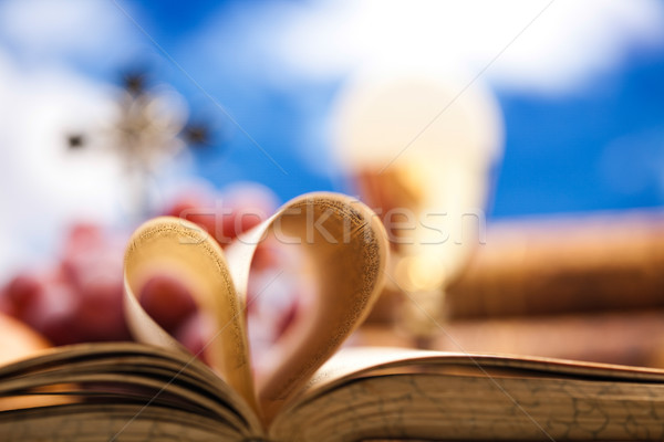общение ярко книга Иисус Церкви Сток-фото © JanPietruszka