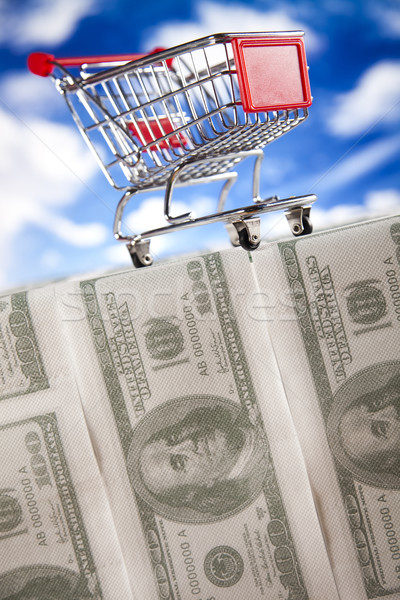 Supermarket shopping cart  Stock photo © JanPietruszka