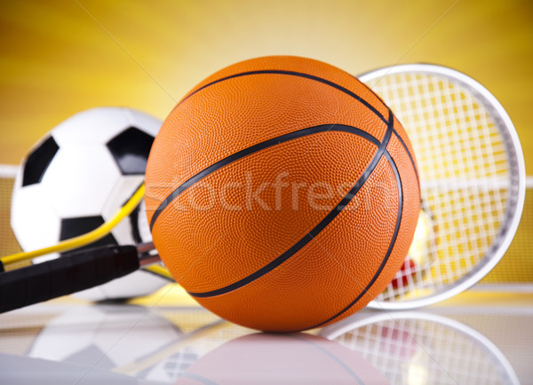 Stockfoto: Sportartikelen · golf · voetbal · sport · tennis · baseball