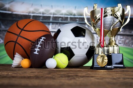Esportes futebol verão laranja tênis Foto stock © JanPietruszka