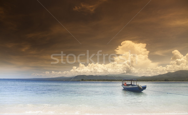 Stock photo: Sea and coastlines of Gili Air, Indonesia