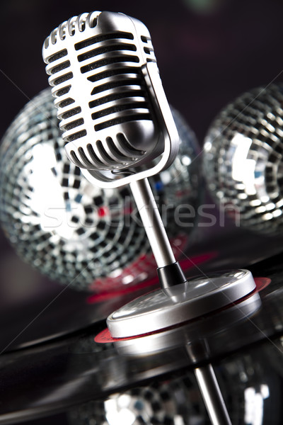 Music microphone, music saturated concept Stock photo © JanPietruszka