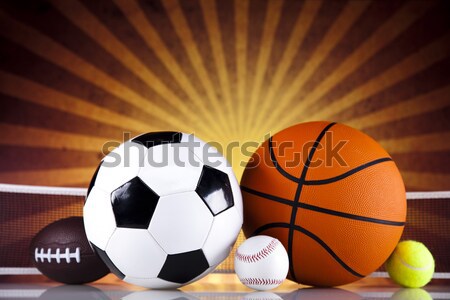 Esportes futebol laranja tênis beisebol Foto stock © JanPietruszka