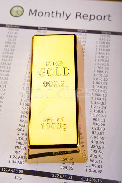 Gold Bars finanziellen Geld Metall Bank Stock foto © JanPietruszka