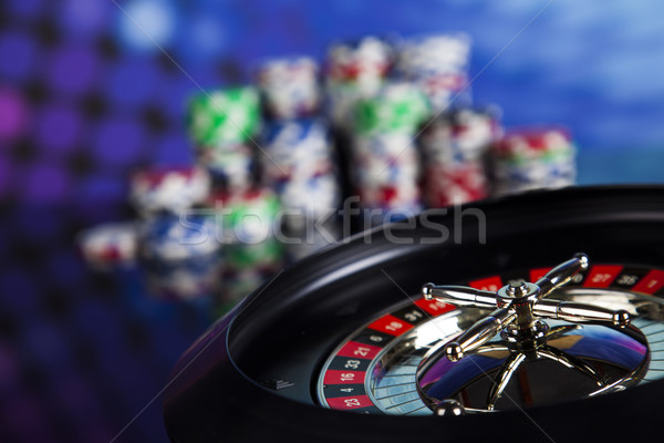 Ruleta casino jugando chips diversión Foto stock © JanPietruszka