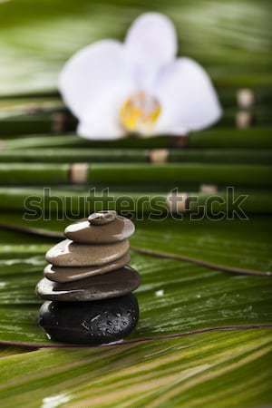 Stock photo: Balanced zen stones, magical ambient atmosphere theme