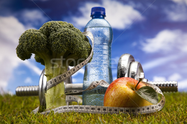 Foto stock: Fitness · vitaminas · saúde · energia · gordura · fita