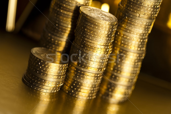 金融 硬幣 金屬 銀行 黃金 市場 商業照片 © JanPietruszka