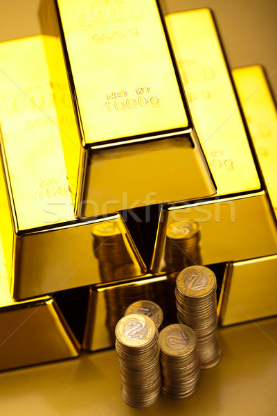 Diamond and gold, ambient financial concept Stock photo © JanPietruszka