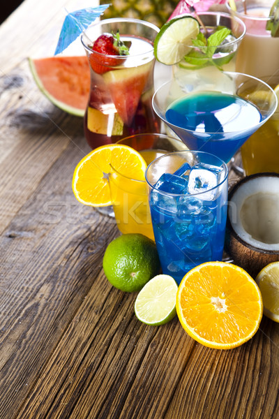 Cocktails, alcohol drink, natural colorful tone Stock photo © JanPietruszka
