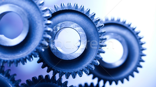 Gears, industrial mechanism, technic concept Stock photo © JanPietruszka