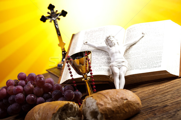 Symbole christianisme religion lumineuses livre jesus Photo stock © JanPietruszka