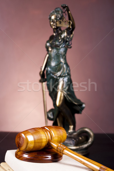 Estátua senhora justiça lei estúdio mulher Foto stock © JanPietruszka