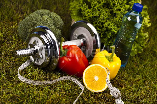 Imagine de stoc: Fitness · vitamine · sănătate · exercita · energie · grăsime