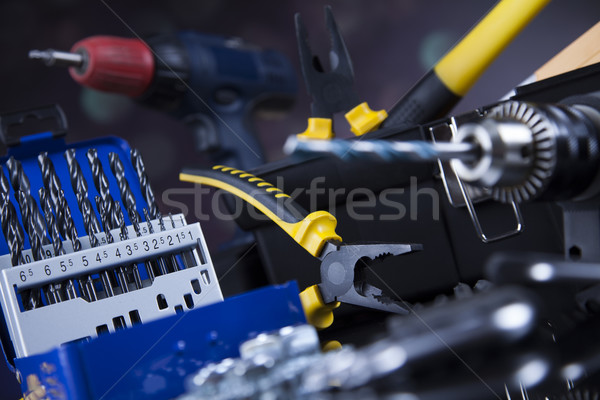 Stock photo: Construction tools, house renovation concept 