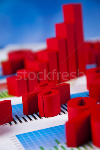 Pour cent signe naturelles coloré rouge Finance [[stock_photo]] © JanPietruszka