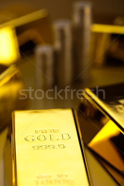 Golden Bars, ambient financial concept Stock photo © JanPietruszka