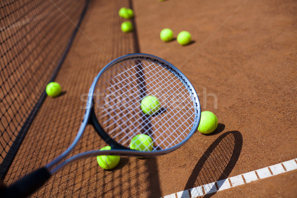 運動 網球拍 背景 體育 地球 商業照片 © JanPietruszka