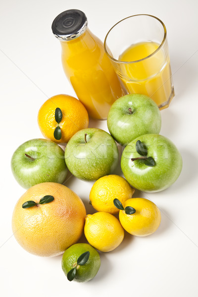 Mélange de fruits lumineuses coloré nature fruits orange [[stock_photo]] © JanPietruszka