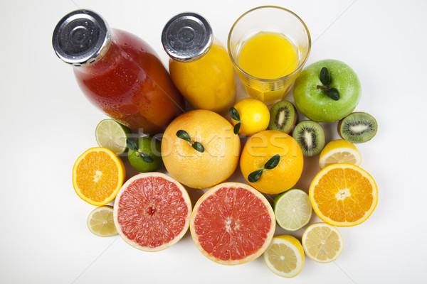 Gyümölcs mix fényes színes természet gyümölcs egészség Stock fotó © JanPietruszka