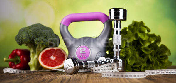 Healthy lifestyle concept, vitamins composition Stock photo © JanPietruszka