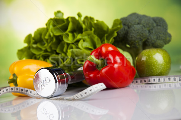 Fitness alimente dietă legume sportiv Imagine de stoc © JanPietruszka