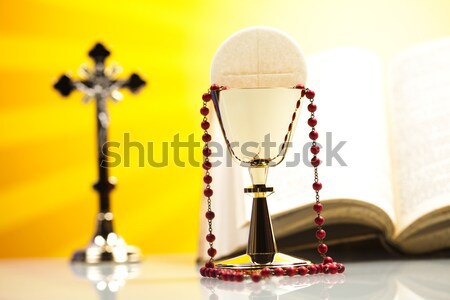 聖 共融 光明 耶穌 麵包 聖經 商業照片 © JanPietruszka