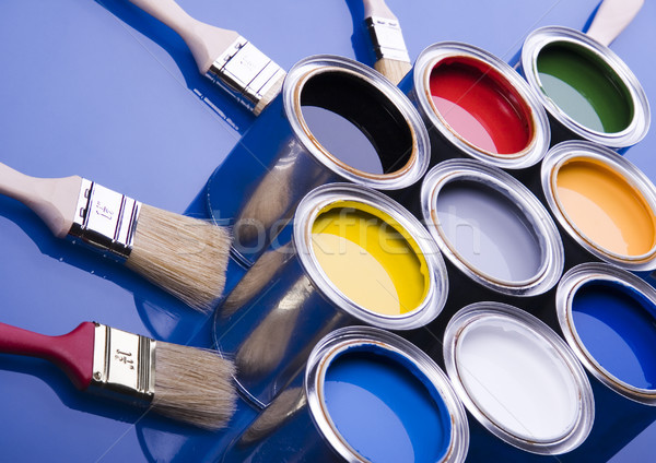 Pintura cepillo brillante colorido resumen diseno Foto stock © JanPietruszka
