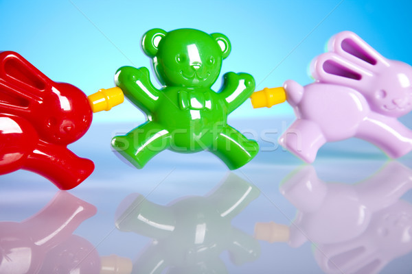 Baby and children toys, bright tone vivid composition Stock photo © JanPietruszka