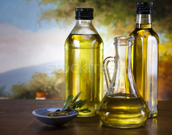 Frischen Oliven Olivenöl Baum Sonne Obst Stock foto © JanPietruszka