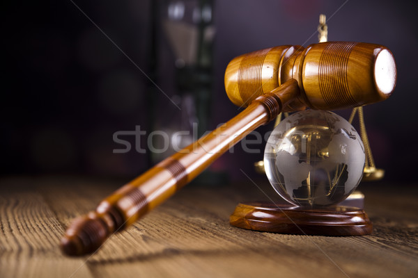 прав правосудия молоток адвокат судья Сток-фото © JanPietruszka